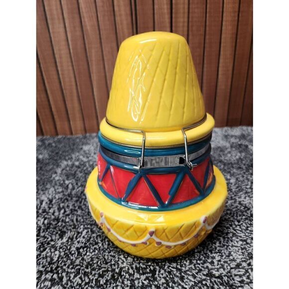 Sombrero: Ceramic Hinged Jar - Picture 4 of 8